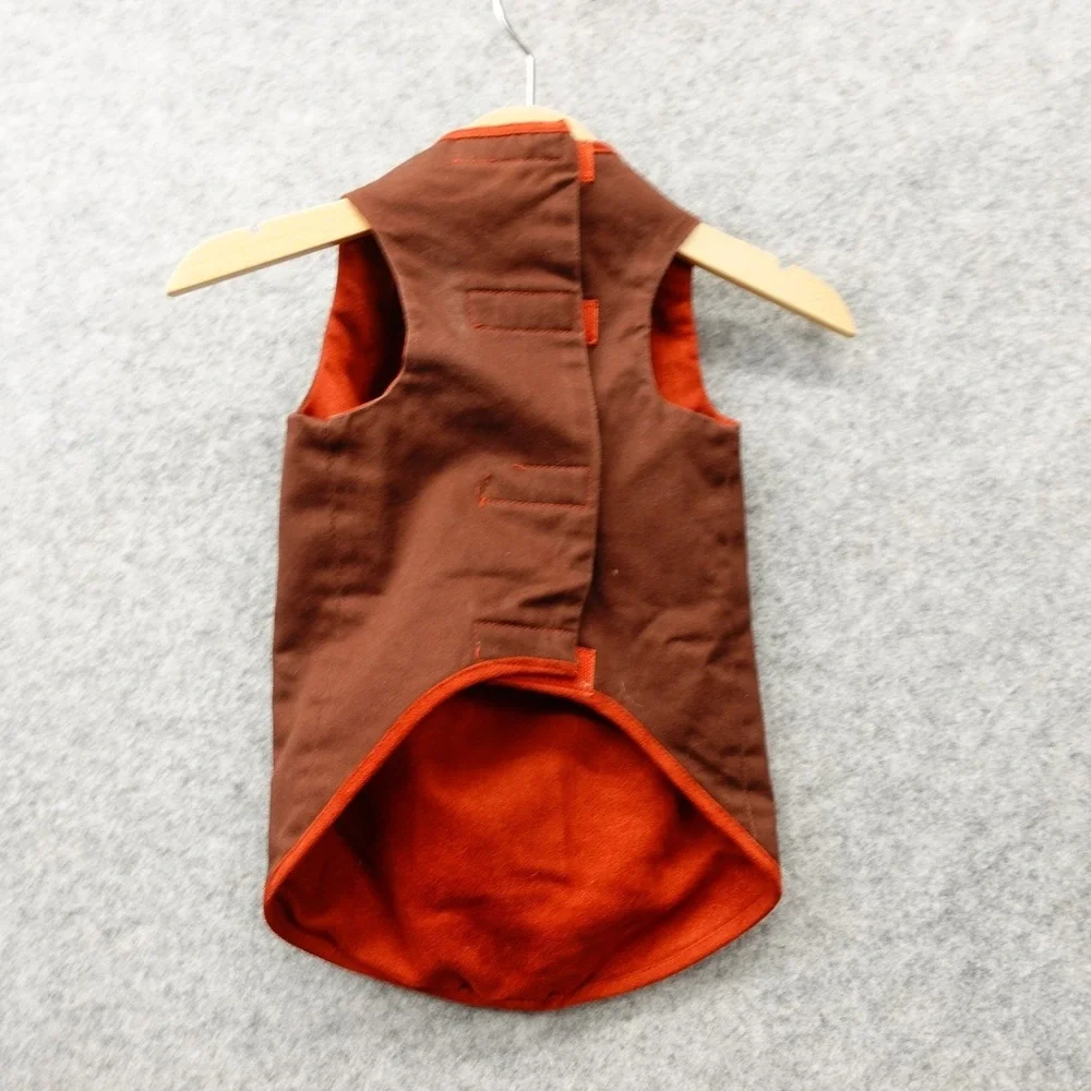 Woolrich‎ Dog Vest Jacket Small Brown Canvas Insulated Hunting Utility Pet Coat